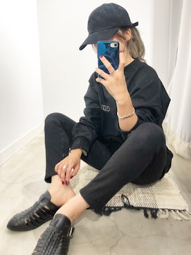 「GRIEZ（グリーズ）のアイテム」を使った、ちーかまさん（レディース・151cm）の秋コーディネート