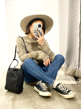 ちーかまさん（レディース・151cm）の冬コーディネート