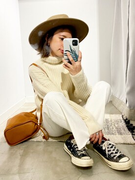 ちーかまさん（レディース・151cm）の冬コーディネート