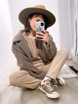 ちーかまさん（レディース・151cm）の冬コーディネート