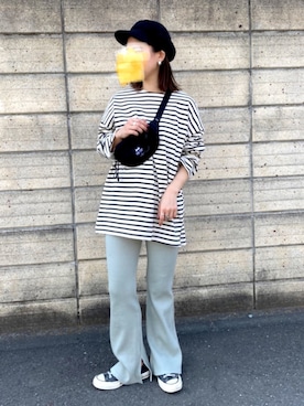 「PINE FORT（パインフォート）のアイテム」を使った、ちーかまさん（レディース・151cm）の春コーディネート