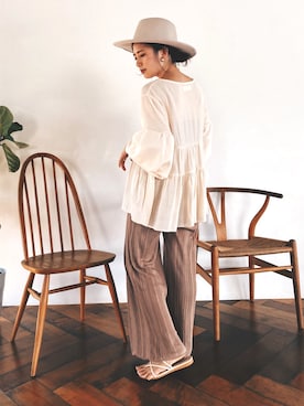 ちーかまさん（レディース・151cm）の夏コーディネート