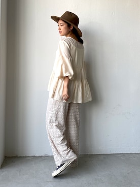 ちーかまさん（レディース・151cm）の夏コーディネート