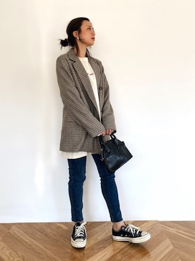 ちーかまさん（レディース・151cm）の秋コーディネート