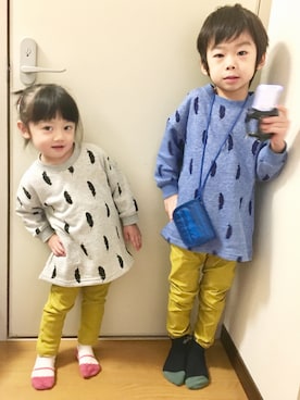 「patagonのアイテム（トップス、グレー系）」を使った、Yuka さん（レディース）の冬コーディネート