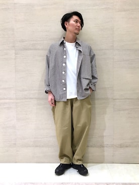「johnbull」｜「アイテム（カバーオール）」を使った、yakabeさん（メンズ・175cm）の冬コーディネート