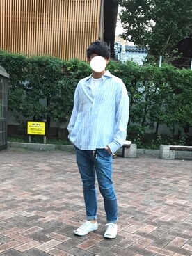 「CONVERSE（コンバース）のCONVERSE (コンバース）　JACK PURCELL　ジャックパーセル　（スニーカー）」を使った、えむえむさん（メンズ・173cm）の秋コーディネート