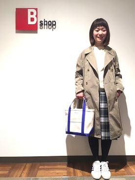 「Bshop（ビショップ）のアイテム」を使った、Bshop横浜店さん（レディース・156cm）の冬コーディネート