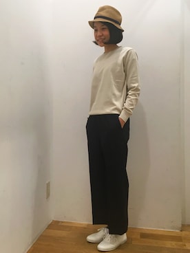 「Keds（ケッズ）のアイテム」を使った、Bshop横浜店さん（レディース・157cm）の冬コーディネート