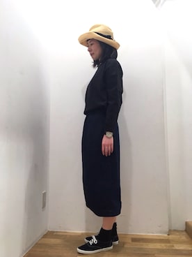 「Keds（ケッズ）のアイテム」を使った、Bshop横浜店さん（レディース・161cm）の冬コーディネート