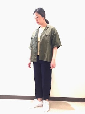 Bshop横浜店さん（レディース・159cm）の春コーディネート