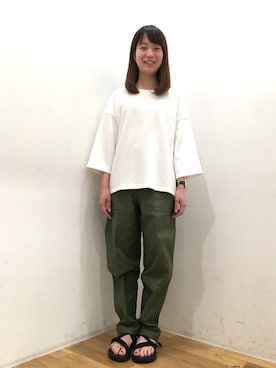 「SERGE de bleu（サージ）のアイテム」を使った、Bshop横浜店さん（レディース・156cm）の夏コーディネート