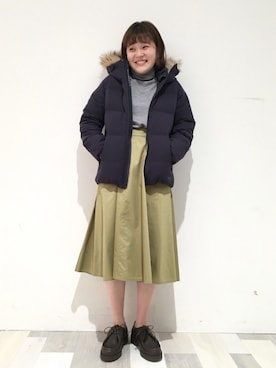 「DESCENTE（デサント）のアイテム」を使った、Bshop横浜店さん（レディース・154cm）の夏コーディネート