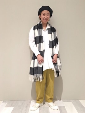 「GALLEGO DESPORTES」｜「アイテム（チュニック）」を使った、Bshop横浜店さん（レディース・160cm）の秋コーディネート