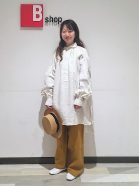 「Repetto（レペット）のアイテム」を使った、Bshop横浜店さん（レディース・154cm）の春コーディネート