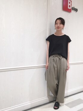 「CHAMULA（チャムラ）のアイテム」を使った、Bshop横浜店さん（レディース・156cm）の夏コーディネート
