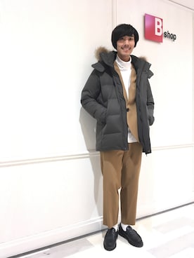 「unfil」｜「アイテム（ダウンジャケット/コート）」を使った、Bshop横浜店さん（メンズ・175cm）の夏コーディネート