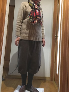 「REAC（レアック）のアイテム」を使った、なおさん（レディース・164cm）の冬コーディネート