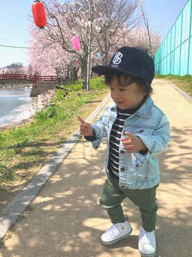 miiさん（キッズ・70cm）の春コーディネート