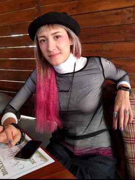 「pinkhair」｜AnastasiyaGlushkovaさん（レディース・182cm）の夏コーディネート
