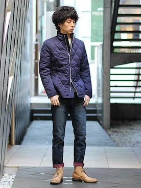 「HIGH STREET（ハイストリート）のアイテム」を使った、ICHIKAWAさん（メンズ・172cm）の冬コーディネート