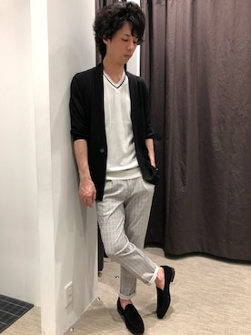 「HIGH STREET（ハイストリート）のアイテム」を使った、ICHIKAWAさん（メンズ・172cm）の春コーディネート