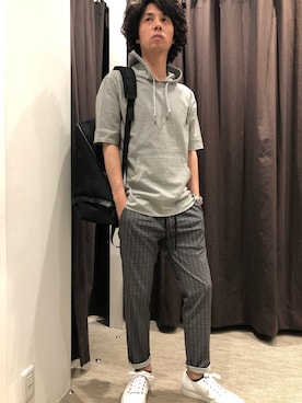 「HIGH STREET（ハイストリート）のアイテム」を使った、ICHIKAWAさん（メンズ・172cm）の春コーディネート