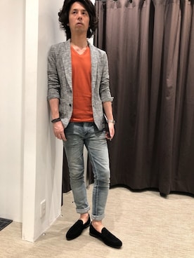 「HIGH STREET（ハイストリート）のアイテム」を使った、ICHIKAWAさん（メンズ・172cm）の夏コーディネート