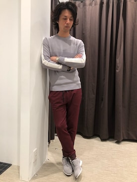 「アイテム（ドレスシューズ、グレー系）」を使った、ICHIKAWAさん（メンズ・172cm）の夏コーディネート