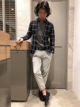 「HIGH STREET（ハイストリート）のアイテム」を使った、ICHIKAWAさん（メンズ・172cm）の秋コーディネート