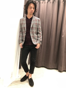 「HIGH STREET（ハイストリート）のアイテム」を使った、ICHIKAWAさん（メンズ・172cm）の秋コーディネート