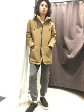 「フードコート」｜「アイテム（ブルゾン）」を使った、ICHIKAWAさん（メンズ・172cm）の秋コーディネート