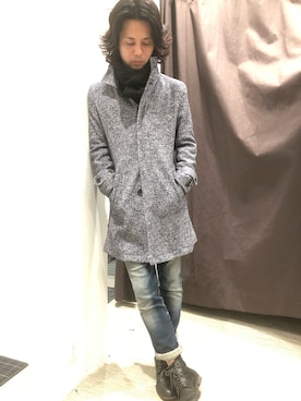 「HIGH STREET（ハイストリート）のアイテム」を使った、ICHIKAWAさん（メンズ・172cm）の秋コーディネート