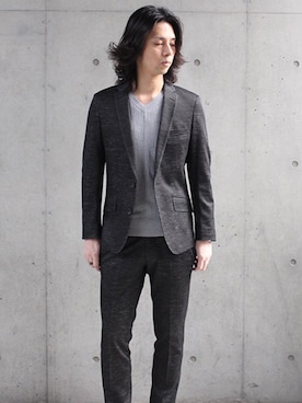 「HIGH STREET（ハイストリート）のアイテム」を使った、ICHIKAWAさん（メンズ・172cm）の冬コーディネート