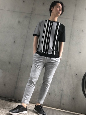 「HIGH STREET（ハイストリート）のアイテム」を使った、ICHIKAWAさん（メンズ・173cm）の春コーディネート