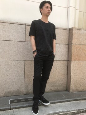 「HIGH STREET（ハイストリート）のアイテム」を使った、ICHIKAWAさん（メンズ・173cm）の夏コーディネート