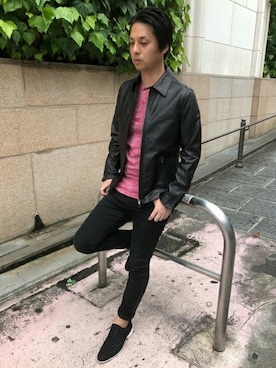 「HIGH STREET（ハイストリート）のアイテム」を使った、ICHIKAWAさん（メンズ・173cm）の夏コーディネート
