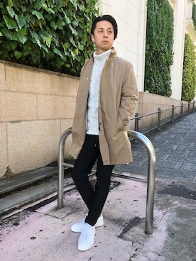 「HIGH STREET（ハイストリート）のアイテム（パンツ）」を使った、ICHIKAWAさん（メンズ・173cm）の秋コーディネート