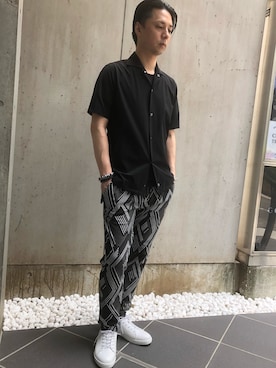 「HIGH STREET（ハイストリート）のアイテム」を使った、ICHIKAWAさん（メンズ・173cm）の夏コーディネート