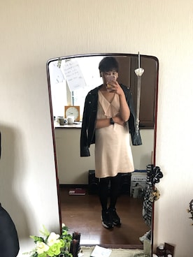 「アイテム（ドレス）」を使った、¥$さん（レディース・168cm・30代）の秋コーディネート