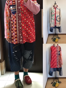 「アイテム（レッグウェア、グリーン系）」を使った、zeppinさん（レディース・161cm）の秋コーディネート