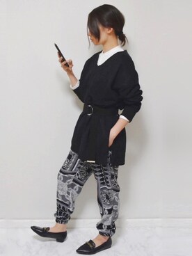 「DHOLIC（ディーホリック）のアイテム（ベルト）」を使った、𝕡𝕠𝕟𝕟𝕦☺︎!さん（レディース・160cm）の春コーディネート