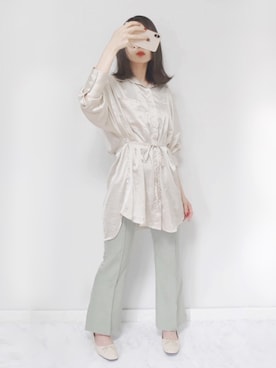 𝕡𝕠𝕟𝕟𝕦☺︎!さん(レディース・160cm)の夏コーディネート