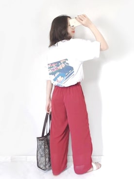 「PairPair（ペアペア）のアイテム（バッグ）」を使った、𝕡𝕠𝕟𝕟𝕦☺︎!さん（レディース・160cm）の夏コーディネート