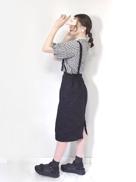 𝕡𝕠𝕟𝕟𝕦☺︎!さん（レディース・160cm）の夏コーディネート