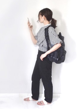𝕡𝕠𝕟𝕟𝕦☺︎!さん（レディース・160cm）の夏コーディネート
