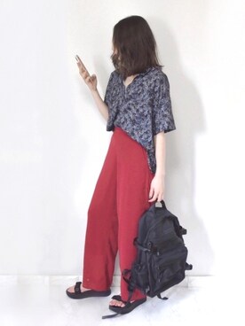 𝕡𝕠𝕟𝕟𝕦☺︎!さん（レディース・160cm）の夏コーディネート