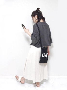 𝕡𝕠𝕟𝕟𝕦☺︎!さん（レディース・160cm）の夏コーディネート