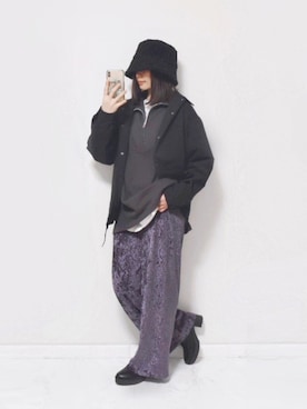 𝕡𝕠𝕟𝕟𝕦☺︎!さん（レディース・160cm）の冬コーディネート