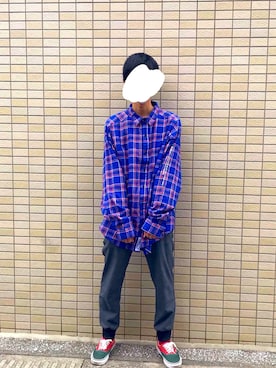 かさっぴさん（メンズ・171cm）の春コーディネート